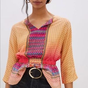 Anthropologie Tanvi Kedia Isaline Blouse